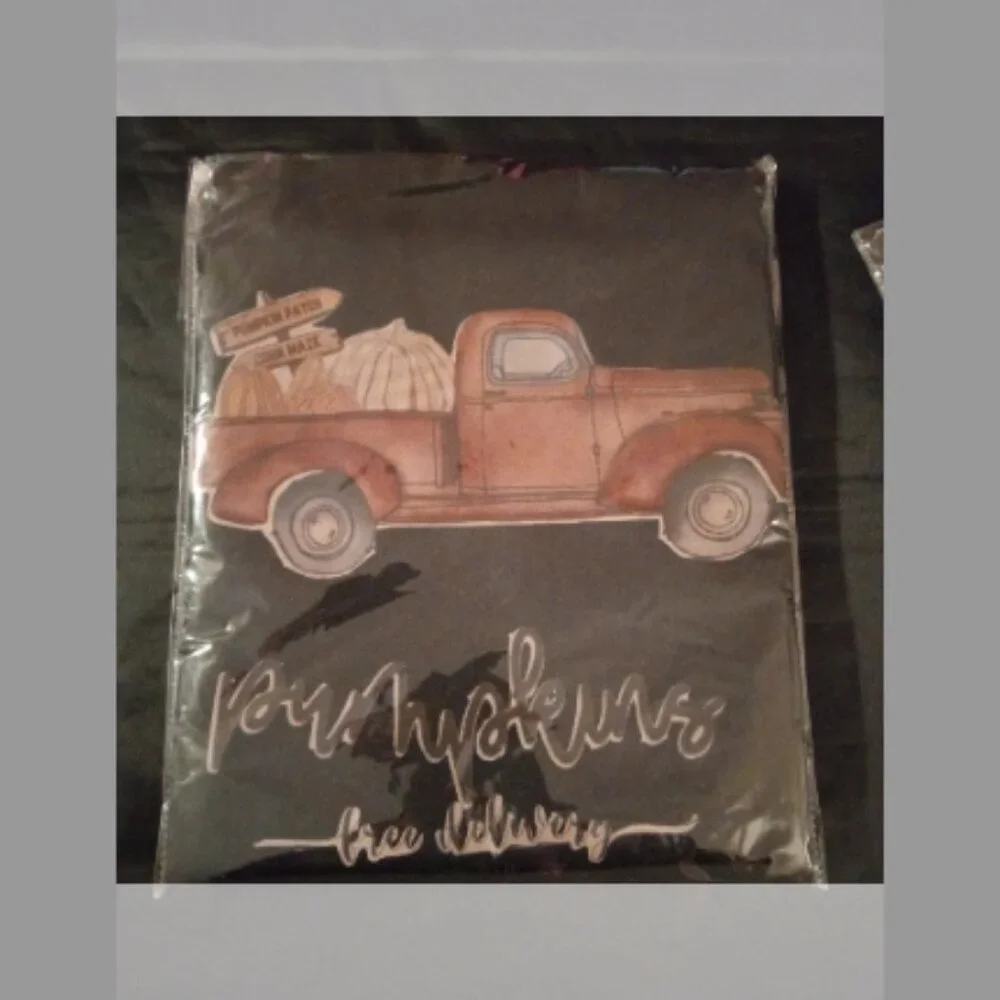 Halloween Apron Pumpkin Truck
